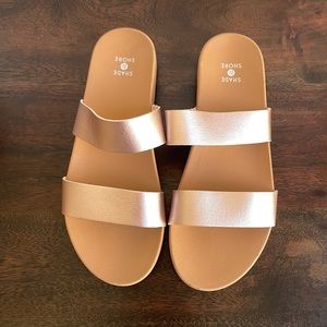 Shade & Shore Rose Gold Sandals